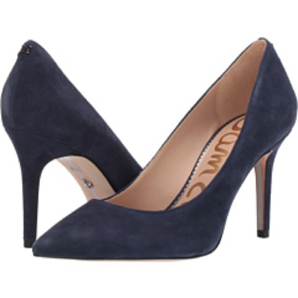Sam Edelman Shoes - Sam Edelman Women's Blue Suede Heels Women’s 7.5